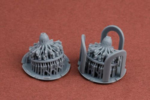 Additions (3D resin printing) 1/72 Piaggio P.XI engine x 2 (3D-Printed)