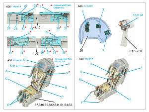 MiG-21UM 3D-Printed & coloured Interior on decal paper (Trumpeter)