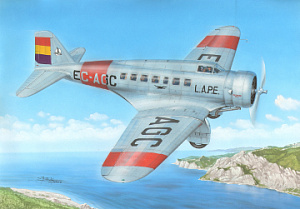 Model kit 1/72 Northrop Delta 1C US Passenger and Transport Plane "Over Spain" (Frrom-Azur)
