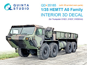 HEMTT A0 Family 3D-Printed & coloured Interior on decal paper (Trumpeter) (with 3D-printed resin parts) 