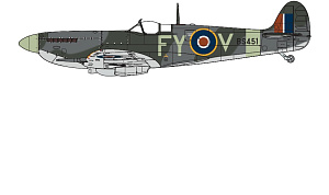 Model kit 1/24 Supermarine Spitfire Mk.IXc - Flying Dray (Airfix)