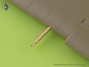 Aircraft detailing sets (brass) 1/32 Messerschmitt Bf-109E-3/Bf-109E-9, T armament set (MG.17 tips, MG.FF barrels) 