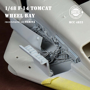 Additions (3D resin printing) 1/48 Grumman F-14 Tomcat wheel bay TAMIYA