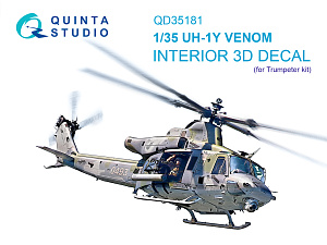 UH-1Y 3D-Printed & coloured Interior on decal paper (Trumpeter)