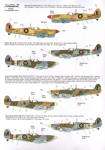 Decal 1/48 Supermarine Spitfire Mk.Vb /Mk.Vc (9) (Xtradecal)