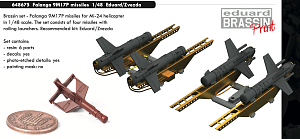 Additions (3D resin printing) 1/48 Falanga 9M17P missiles (designed to be used with Eduard kits and Zvezda kits) 