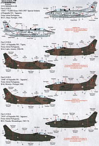 Decal 1/72 Fiat G.91R/3 (13) (Xtradecal)