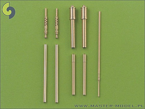 Aircraft guns (brass)  1/48 Focke-Wulf Fw-190A-6 armament set (MG.17 barrel tips, MG.151 barrels, MG.151 fairings) and Pitot Tube 