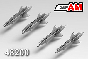 Additions (3D resin printing) 1/48 UR RS-2US with APU-4 and APU-7 launchers (Advanced Modeling) 