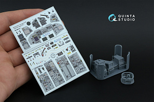 Tornado ECR German 3D-Printed & coloured Interior on decal paper (Italeri) (Small version) (with 3D-printed resin parts)