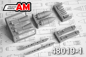 Additions (3D resin printing) 1/48 FAB-500 M-62 UMPK High-Explosive 500 kg bomb (Advanced Modeling) 