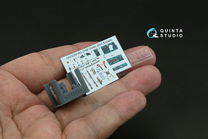 MiG-21MF (Gorkiy plant) 3D-Printed & coloured Interior on decal paper (Eduard) (with 3D-printed resin parts)