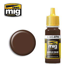 Acrylic paint MEDIUM BROWN (Ammo Mig) (17ml) 