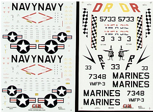 Decal 1/48 McDonnell RF-4B Phantom/F-4J Phantom (2) (CAM)