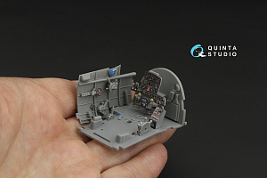 Nakajima Ki-84 Hayate 3D-Printed & coloured Interior on decal paper (Hasegawa)