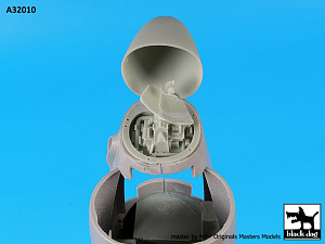 Additions (3D resin printing) 1/32 LTV A-7D/A-7E Corsair II radar + electronics+wheel bays (designed to be used with Trumpeter kits) 