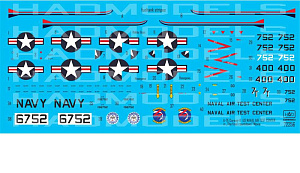 Decal 1/72 A-7E US NAVAL Air Test Center (HAD)