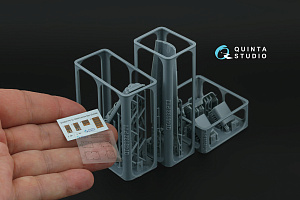 Su-30SM Air Brake Bay with Avionics & Circuit Breaker Panels (Zvezda) (with 3D-printed resin parts) 