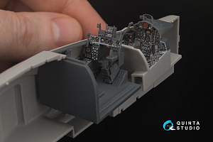 F-4M Phantom FGR.2 3D-Printed & coloured Interior on decal paper (Hasegawa) (Small version) (with 3D-printed resin parts)