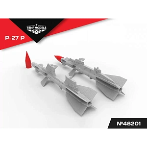 Additions (3D resin printing) 1/48 HIGHLY DETAILED MISSILE R-27 R (Temp Models)