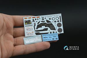 Toyota Supra A80 Export-spec 3D-Printed & coloured Interior on decal paper (Tamiya) (with metal sticker parts)