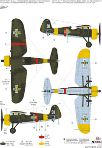 Model kit 1/72 PZL P.11F In Rumania (Frrom-Azur)