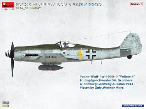 Model kit 1/48 Focke-Wulf Fw-190D-9 EARLY PROD. JG 54 "Grunherz" (MiniArt)