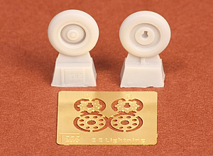 Additions (3D resin printing) 1/72 BAC/EE Lightning wheel set (designed to be used with Airfix kits) [F.2A F.6]