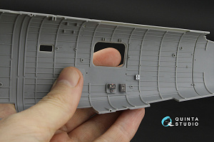 B-24D/B-24J Liberator. Nose, central and rear compartments. 3D-Printed & coloured Interior on decal paper (HobbyBoss)