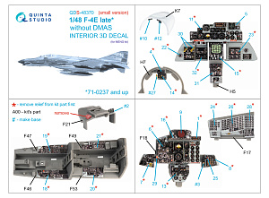 F-4E late without DMAS 3D-Printed & coloured Interior on decal paper (Meng) (with 3D-printed resin parts)