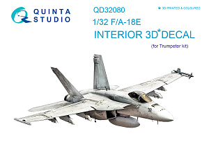 F/A-18E  3D-Printed & coloured Interior on decal paper (for Trumpeter kit)