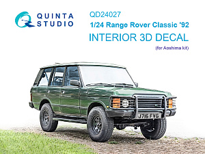 Range Rover Classic '92 3D-Printed & coloured Interior on decal paper (Aoshima)