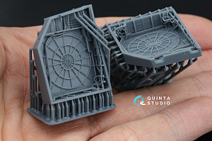 Su-30SM Complete Wheel Wells (Zvezda) (with 3D-printed resin parts)