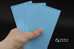 Riveting rectangles, rounded rectangles and ovals (rivet size 0.15 mm, gap 0.6 mm, suits 1/48), White color