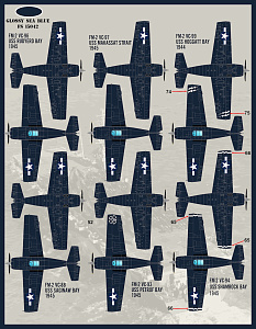Decal 1/48  'Colors and Markings of US Navy Grumman Wildcats Part 1' (Furball Aero-Design)