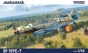 Model kit 1/48Messerschmitt Bf-109E-7 Weekend edition (Eduard kits)