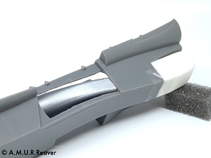 Additions (3D resin printing) 1/48 Air intakes and integral ducts for the SEPECAT Jaguar GR.1/Gr.1A model (A.M.U.R.Reaver) 