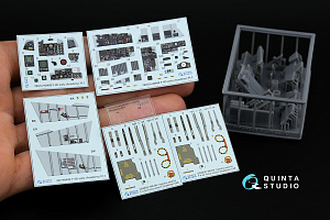 F-4D early Phantom II 3D-Printed & coloured Interior on decal paper (Academy) (with 3D-printed resin parts)