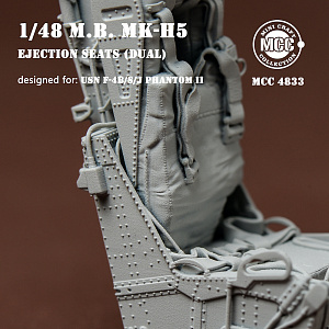 Additions (3D resin printing) 1/48 Martin Baker Mk.h5 Ejection seat-navy (x 2pcs) (MCC)