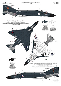 Decal 1/72 Early British McDonnell-Douglas Phantoms (Linden Hill)