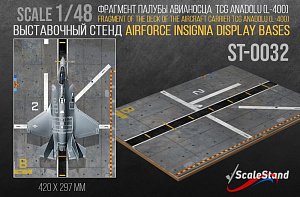 Exhibition stand fragment of an aircraft carrier deck (ScaleStand)