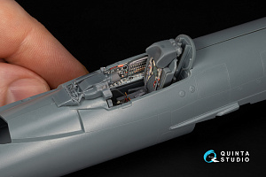 MiG-21R (grey cockpit panels) 3D-Printed & coloured Interior on decal paper (Eduard) (with 3D-printed resin parts)
