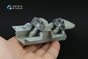 Eurofighter Typhoon Twin-seater (Powered-up Displays) 3D-Printed & coloured Interior on decal paper (Trumpeter)