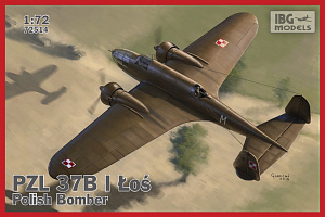 Model kit 1/72 PZL P.37B I Los (twin tail fin) - Polish Medium Bomber (IBG Models)