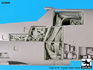 Additions (3D resin printing) 1/32 LTV A-7D/A-7E Corsair II magazine + electronics (designed to be used with Trumpeter kits) 