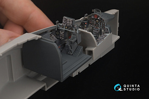 F-4K Phantom FG.1 3D-Printed & coloured Interior on decal paper (Hasegawa) (Small version) (with 3D-printed resin parts)
