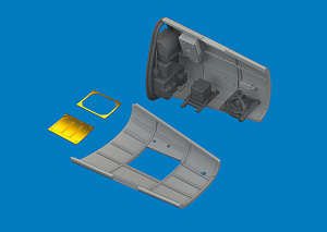 Additions (3D resin printing) 1/48 Avia S-199 radio compartment (3D-Printed) 1/48 (designed to be used with Eduard kits)