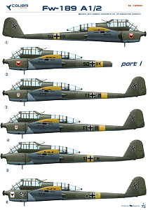 Decal 1/72 Fw-189 Part I (Colibri Decals)