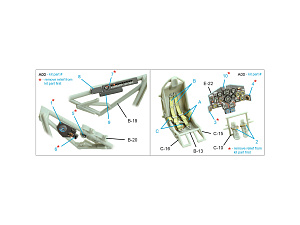 Horten Ho 229 3D-Printed & coloured Interior on decal paper (Zoukei Mura SWS)