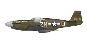 Model kit 1/72 F-6C Mustang Expert Set (re-issue) (Arma Hobby)